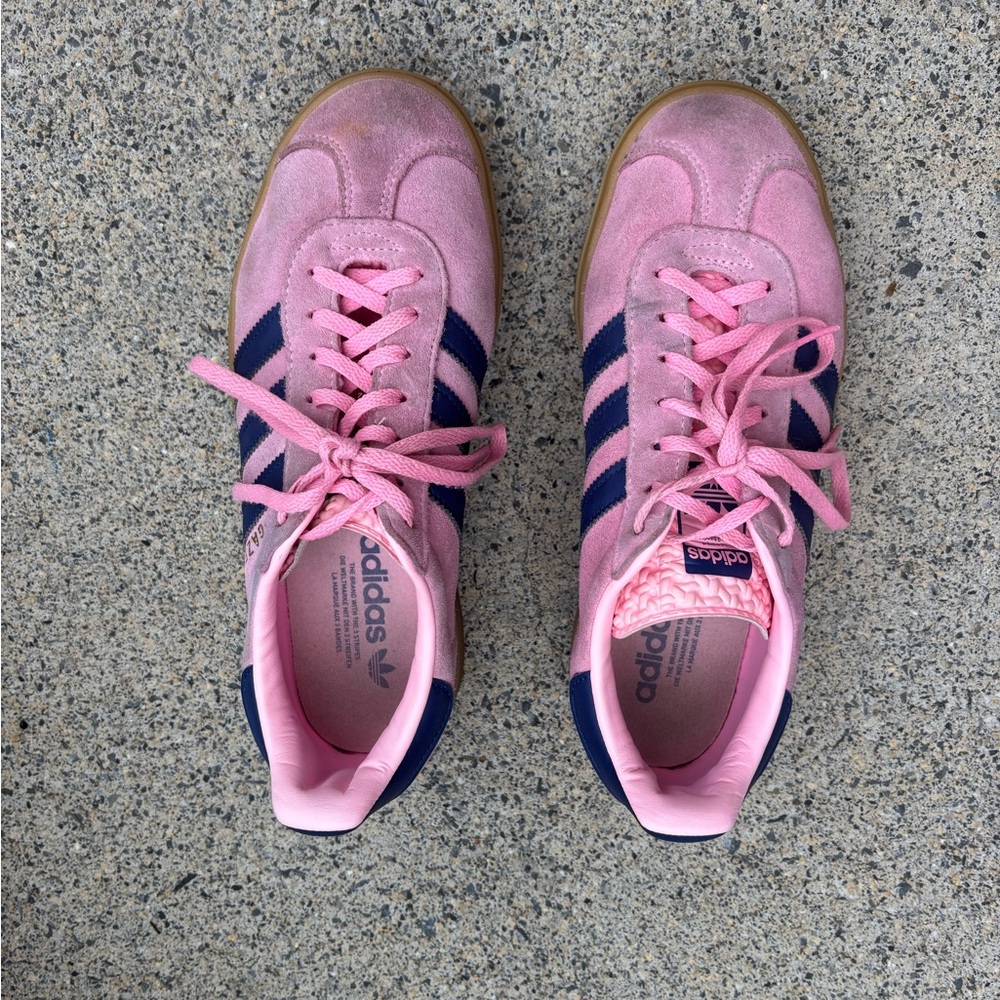 Adidas Gazelle Bold in Pink Navy Gum
